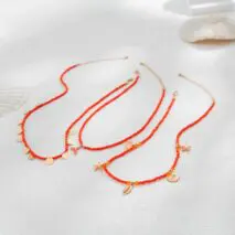Chic Layered Mermaid Shell Starfish Tassel Seed Bead Necklace Set - ArtGalleryZen
