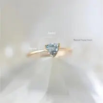 Chic Natural Turquoise Topaz Stone Ring - ArtGalleryZen