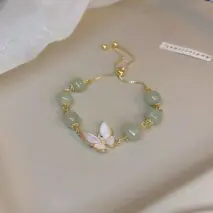 Chic Opal Healing Stone Butterfly Bracelet - ArtGalleryZen