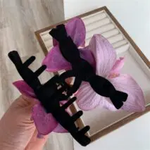 Chic Orchid Flower Claw Clip Hair Clip - ArtGalleryZen