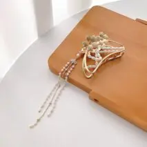 Chic Pearl Chain Tassel Butterfly Chignon Claw Clip Hair Clip - ArtGalleryZen