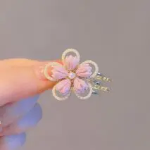 Chic Pearl Inlaid Flower Claw Clip Hair Clip - ArtGalleryZen