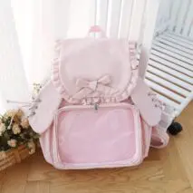 Chic Rabbit Ears Transparent Display Backpack Bag - ArtGalleryZen