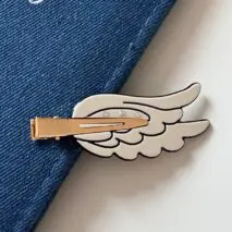 Chic Rhinestone Angel Wing Hair Clip - ArtGalleryZen