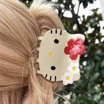 Chic Sanrio Hello Kitty Chignon Claw Clip Hair Clip - ArtGalleryZen