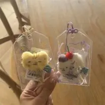 Chic Transparent Amulet Kpop Keychain Photocard Holder - ArtGalleryZen