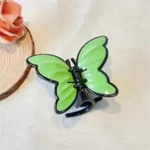 Chic Vintage Textured Butterfly Hair Claw Clip - ArtGalleryZen