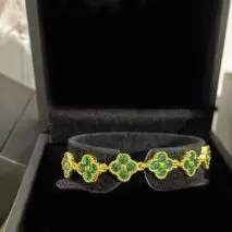 Colorful Crystal Clover Bracelet - ArtGalleryZen