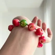 Cute Apple Beaded Bracelet - ArtGalleryZen