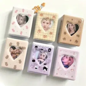 Cute Bear Cat Bunny Kpop 3 Inch Mini Photocard Album - ArtGalleryZen