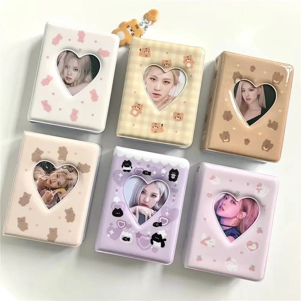 Cute Bear Cat Bunny Kpop 3 Inch Mini Photocard Album - ArtGalleryZen