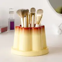 Cute Caramel Pudding Pen Holder - ArtGalleryZen