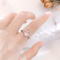 Cute Crystal Rabbit Ring - ArtGalleryZen