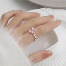 Cute Crystal Rabbit Ring - ArtGalleryZen