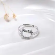 Cute Hello Kitty Ring - ArtGalleryZen