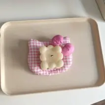 Cute Hello Kitty Shaped Fabric Coaster - ArtGalleryZen