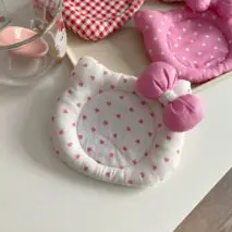 Cute Hello Kitty Shaped Fabric Coaster - ArtGalleryZen