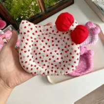 Cute Hello Kitty Shaped Fabric Coaster - ArtGalleryZen