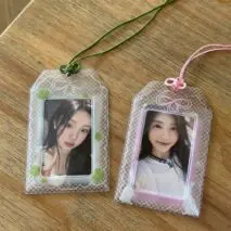 Cute Lucky Clover Bunny Amulet Kpop Keychain Photocard Holder - ArtGalleryZen