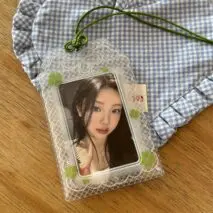 Cute Lucky Clover Bunny Amulet Kpop Keychain Photocard Holder - ArtGalleryZen