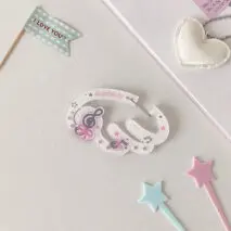 Cute Lucky Clover Strawberry Wing Kpop Acrylic Keychain Carabiner - ArtGalleryZen