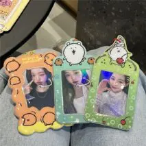 Cute Nagono Mogura Korokke Kpop Keychain Photocard Holder - ArtGalleryZen