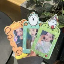 Cute Nagono Mogura Korokke Kpop Keychain Photocard Holder - ArtGalleryZen