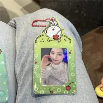 Cute Nagono Mogura Korokke Kpop Keychain Photocard Holder - ArtGalleryZen