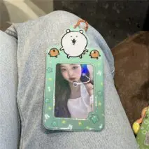 Cute Nagono Mogura Korokke Kpop Keychain Photocard Holder - ArtGalleryZen