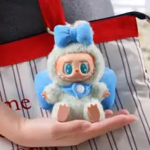 Cute Pink Bow Angel Wings Labubu 17cm Doll Clothes - ArtGalleryZen