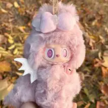 Cute Pink Bow Angel Wings Labubu 17cm Doll Clothes - ArtGalleryZen