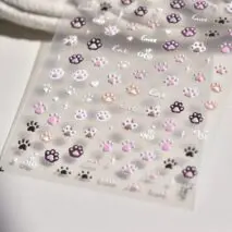 Cute Pink Cat Claw Jelly Nail Art Decoration Stickers DIY Nail Ornament - ArtGalleryZen