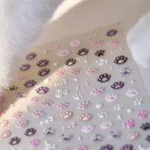 Cute Pink Cat Claw Jelly Nail Art Decoration Stickers DIY Nail Ornament - ArtGalleryZen
