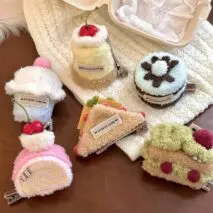 Cute Plush Cherry Cream Dessert  Hair Clip - ArtGalleryZen