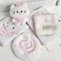 Cute Plush Narutomaki Square Plush Coaster - ArtGalleryZen