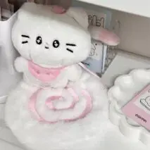 Cute Plush Narutomaki Square Plush Coaster - ArtGalleryZen