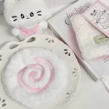 Cute Plush Narutomaki Square Plush Coaster - ArtGalleryZen