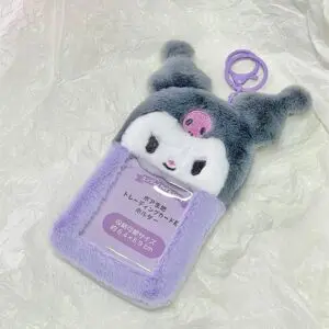 Cute Plush Sanrio Kpop Keychain Photocard Holder - ArtGalleryZen