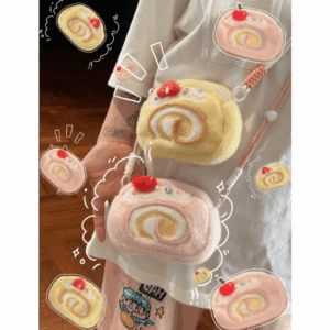 Cute Strawberry Cake Bow Crossbody Bag - ArtGalleryZen