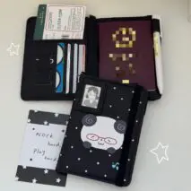 Cute Strawberry Panda Passport Holder Cover - ArtGalleryZen