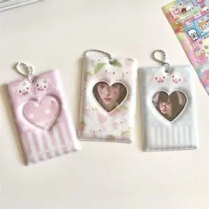 Cute Sugarbunnies Kpop Keychain Photocard Holder - ArtGalleryZen