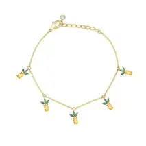 Dainty Colorful Crystal Fruits Bracelet - ArtGalleryZen