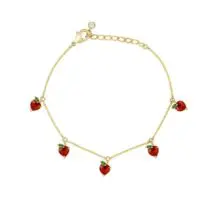 Dainty Colorful Crystal Fruits Bracelet - ArtGalleryZen