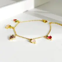 Dainty Colorful Crystal Fruits Bracelet - ArtGalleryZen