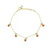 Dainty Colorful Crystal Fruits Bracelet - ArtGalleryZen