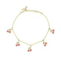 Dainty Colorful Crystal Fruits Bracelet - ArtGalleryZen