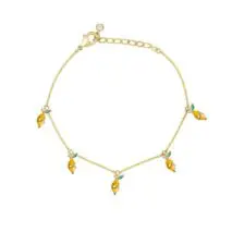 Dainty Colorful Crystal Fruits Bracelet - ArtGalleryZen