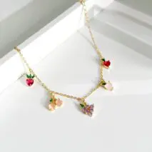 Dainty Colorful Crystal Fruits Bracelet - ArtGalleryZen