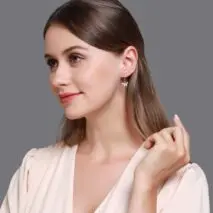 Dainty CZ Inlaid Butterfly Huggie Hoop Earrings - ArtGalleryZen