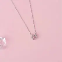 Dainty CZ Inlaid Hello Kitty Necklace - ArtGalleryZen